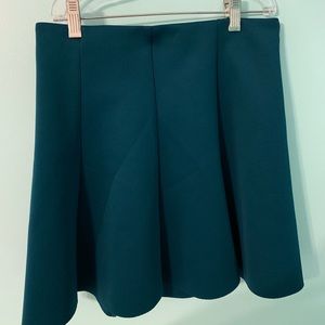 Pleaded Teal Skirt